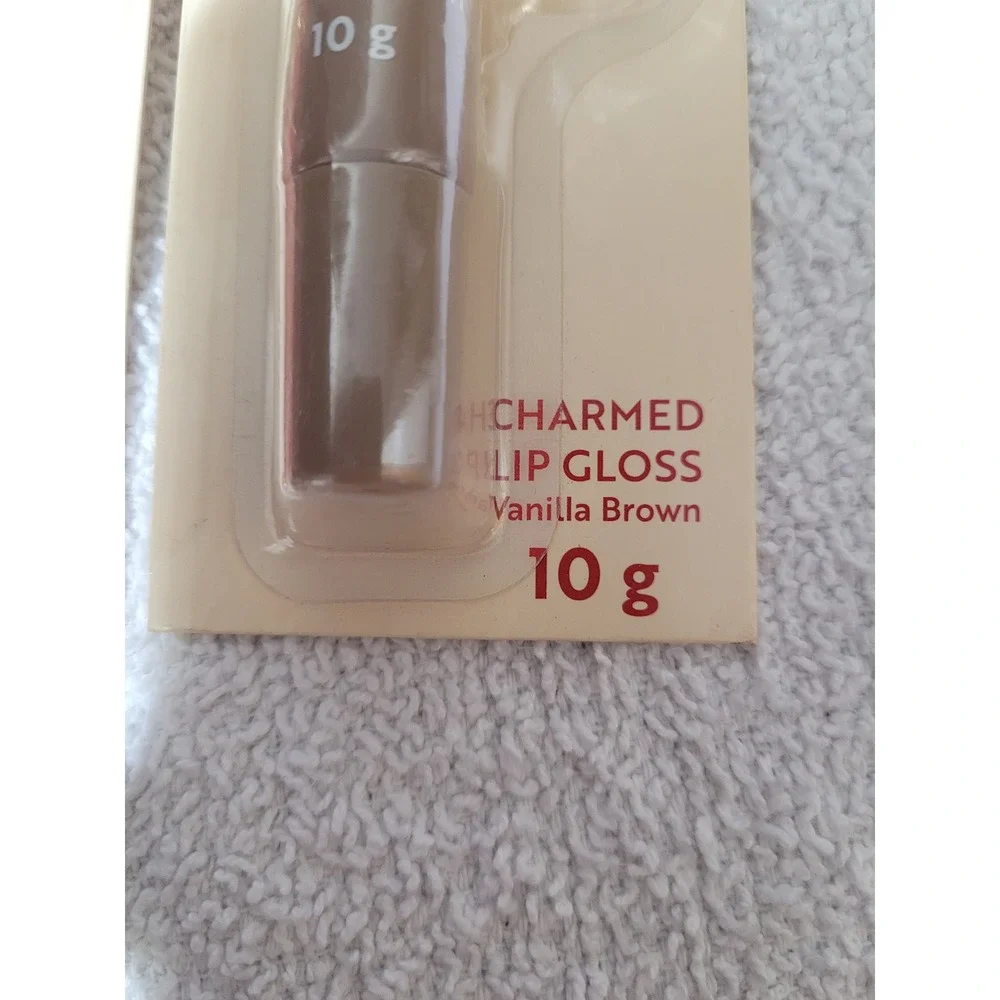 x + y = beauty Charmed Lip Gloss Women 3pk Red Brown NEW Keychain Charm 10g Each
